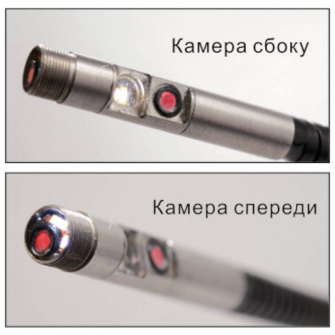 Бороскоп с двумя камерами JTC-4825B (диаметр зонда 8.5 мм, длина трубки 1 метр, LCD-дисплей 2.4&amp;quot;) 