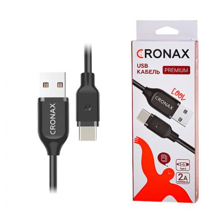 Кабель CRONAX Premium Type-C USB 2.0, 1 метр, 2А