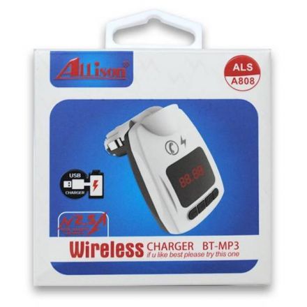 FM модулятор Allison ALS-A808, Micro SD, USB, Bluetooth, AUX
