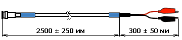 Измерительный щуп с двумя зажимами типа крокодил для MT Pro