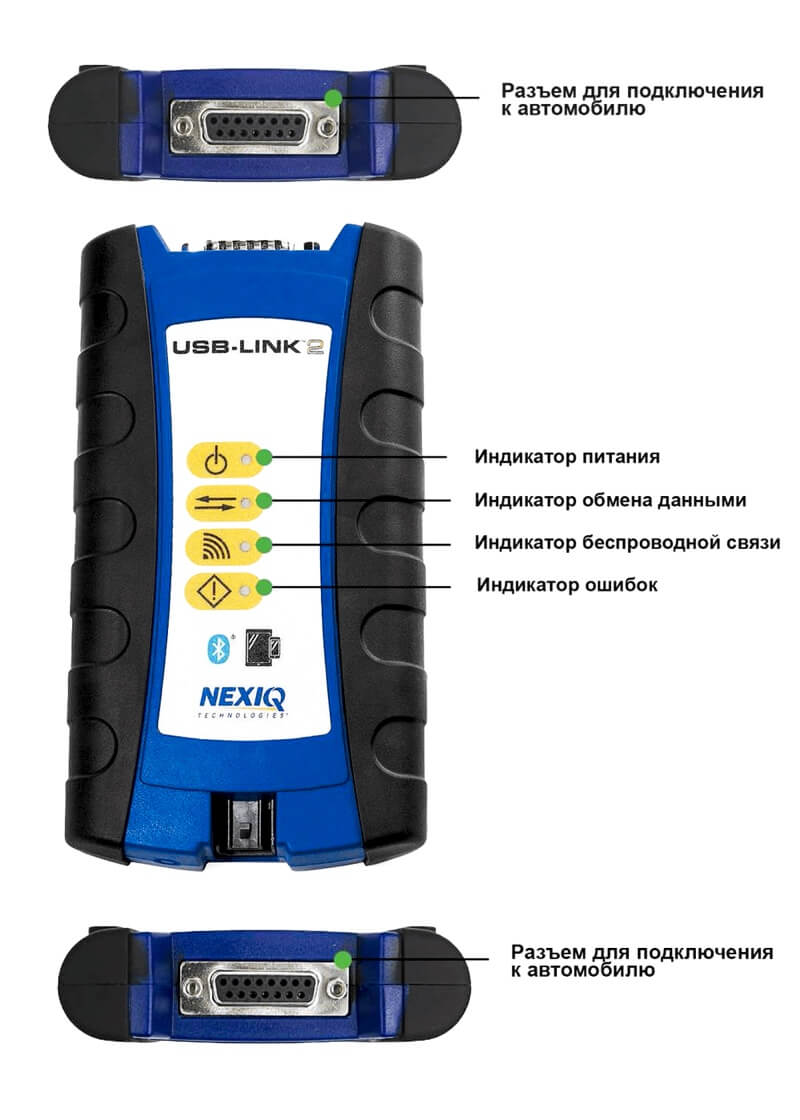 Сканер NEXIQ 124032 USB-LINK 2 Bluetooth